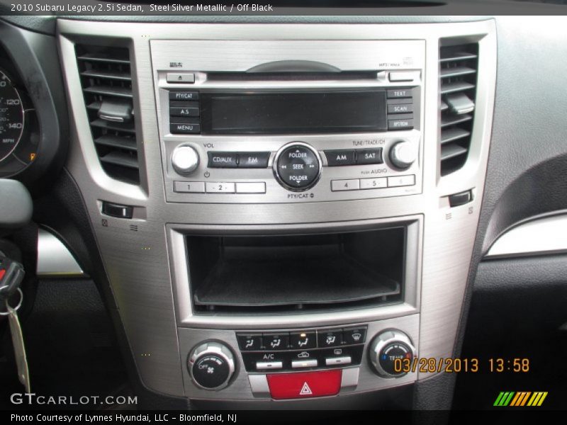 Steel Silver Metallic / Off Black 2010 Subaru Legacy 2.5i Sedan