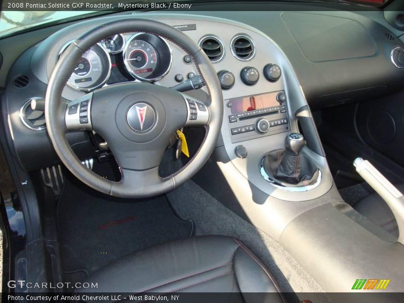 Mysterious Black / Ebony 2008 Pontiac Solstice GXP Roadster