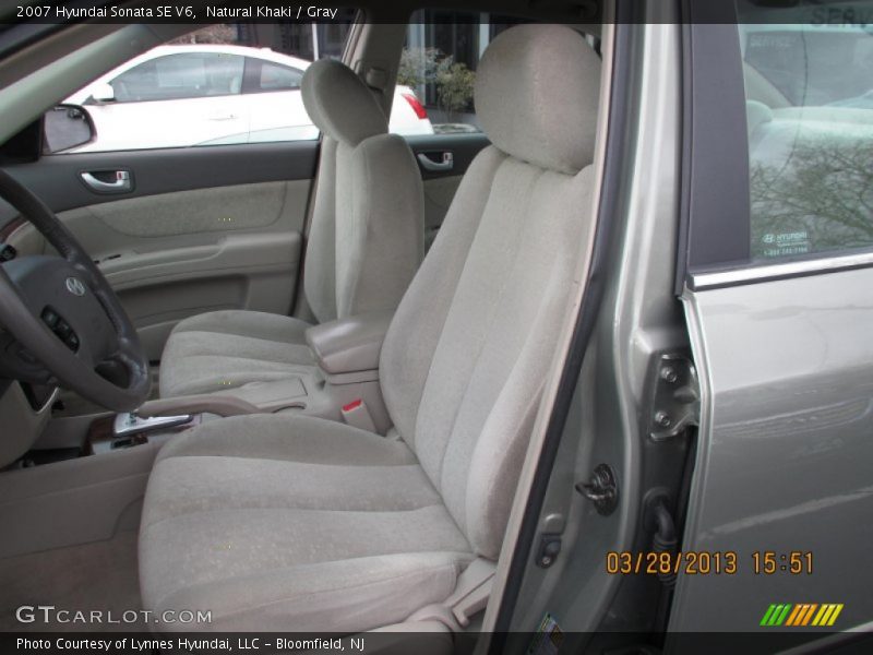 Natural Khaki / Gray 2007 Hyundai Sonata SE V6