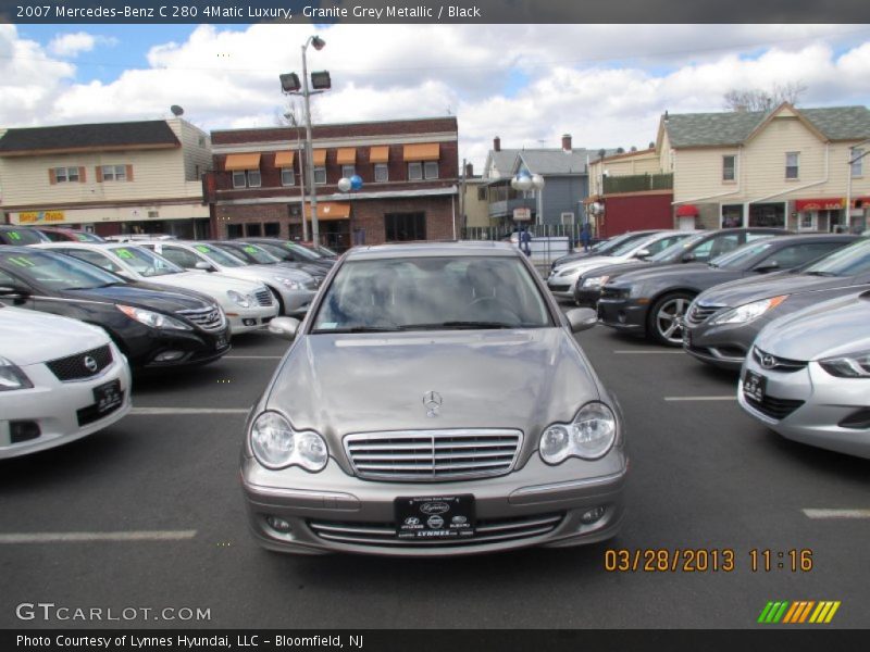 Granite Grey Metallic / Black 2007 Mercedes-Benz C 280 4Matic Luxury