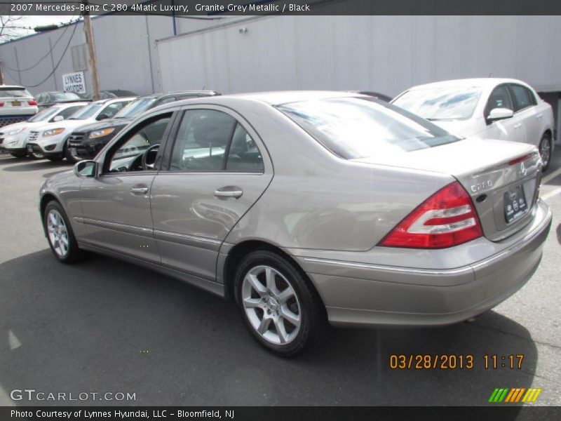Granite Grey Metallic / Black 2007 Mercedes-Benz C 280 4Matic Luxury