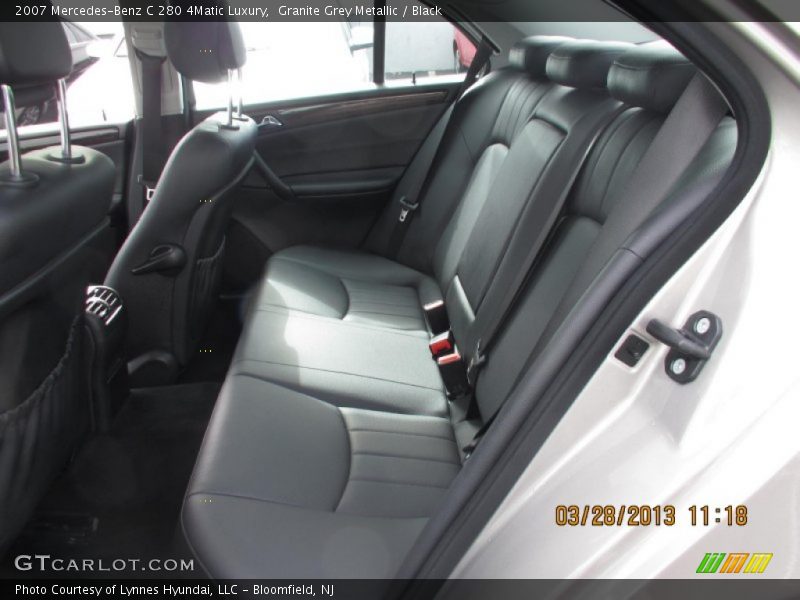 Granite Grey Metallic / Black 2007 Mercedes-Benz C 280 4Matic Luxury