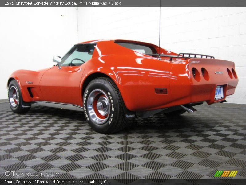 Mille Miglia Red / Black 1975 Chevrolet Corvette Stingray Coupe