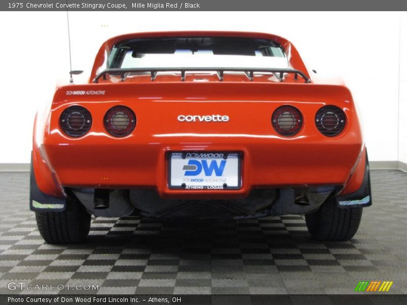 Mille Miglia Red / Black 1975 Chevrolet Corvette Stingray Coupe