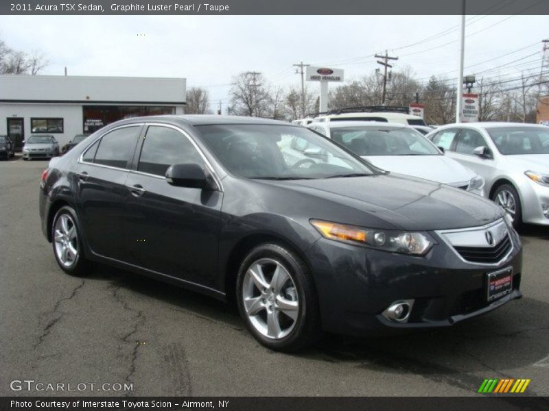 Graphite Luster Pearl / Taupe 2011 Acura TSX Sedan