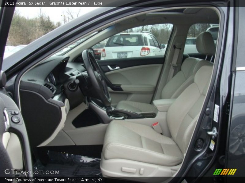Graphite Luster Pearl / Taupe 2011 Acura TSX Sedan