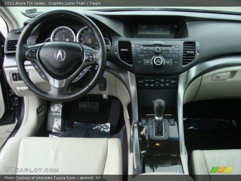 Graphite Luster Pearl / Taupe 2011 Acura TSX Sedan