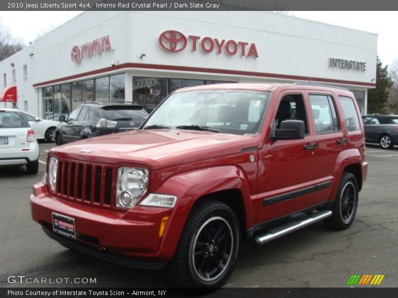Inferno Red Crystal Pearl / Dark Slate Gray 2010 Jeep Liberty Sport 4x4