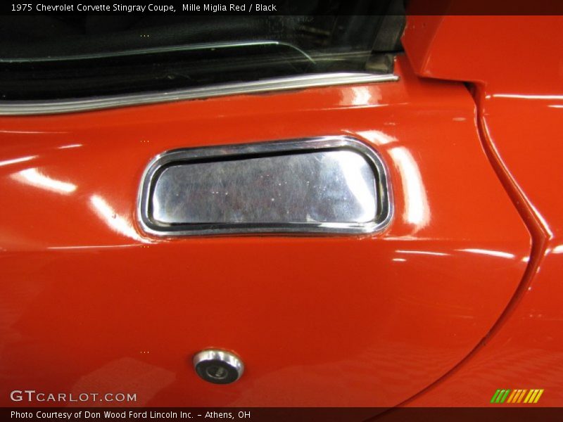 Mille Miglia Red / Black 1975 Chevrolet Corvette Stingray Coupe