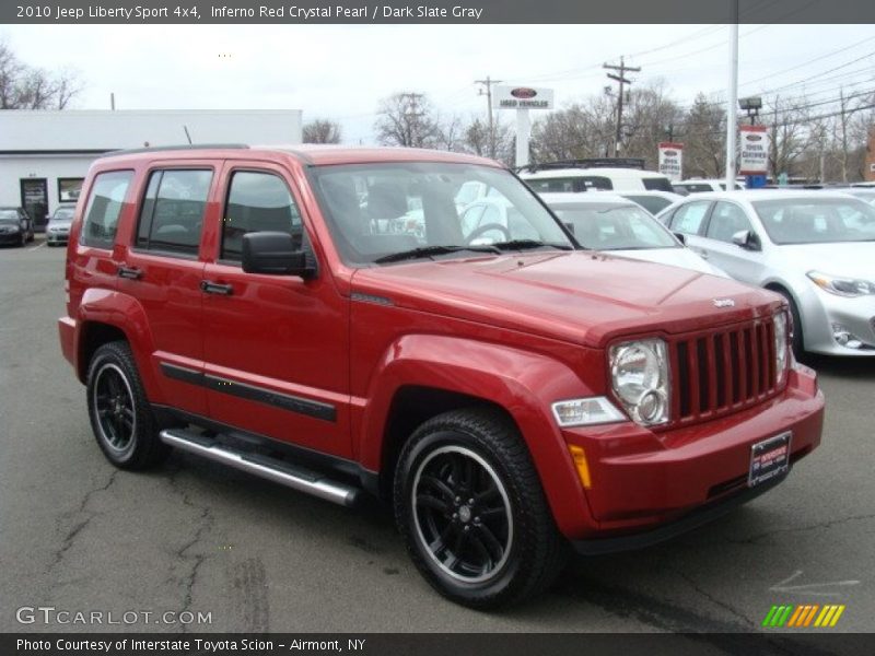 Inferno Red Crystal Pearl / Dark Slate Gray 2010 Jeep Liberty Sport 4x4