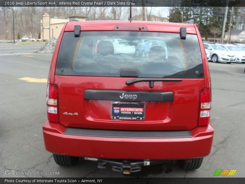 Inferno Red Crystal Pearl / Dark Slate Gray 2010 Jeep Liberty Sport 4x4