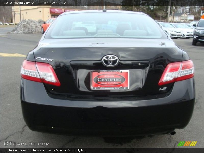 Black / Ash Gray 2010 Toyota Camry LE