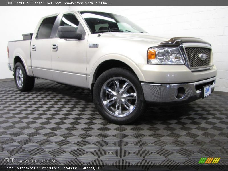 Smokestone Metallic / Black 2006 Ford F150 Lariat SuperCrew