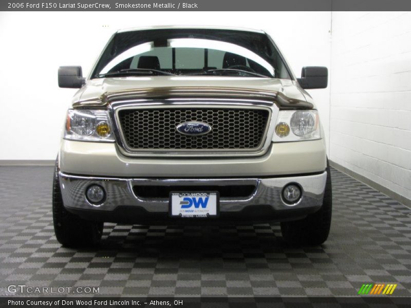 Smokestone Metallic / Black 2006 Ford F150 Lariat SuperCrew