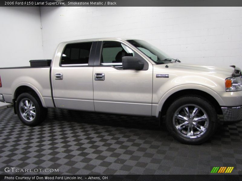 Smokestone Metallic / Black 2006 Ford F150 Lariat SuperCrew
