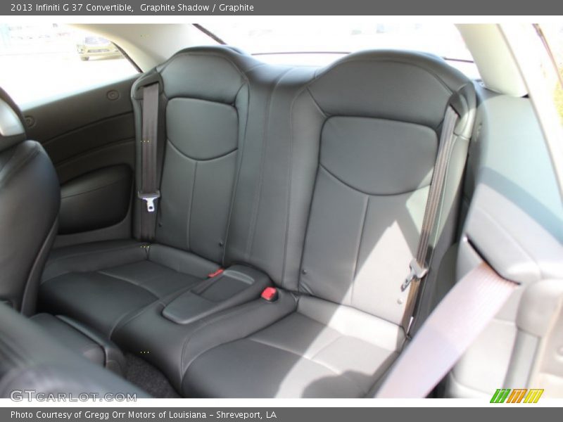 Rear Seat of 2013 G 37 Convertible