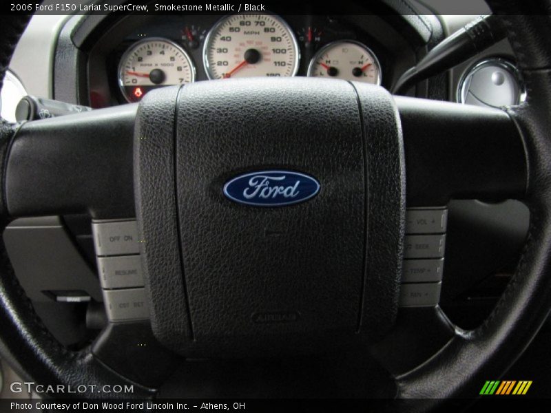 Smokestone Metallic / Black 2006 Ford F150 Lariat SuperCrew