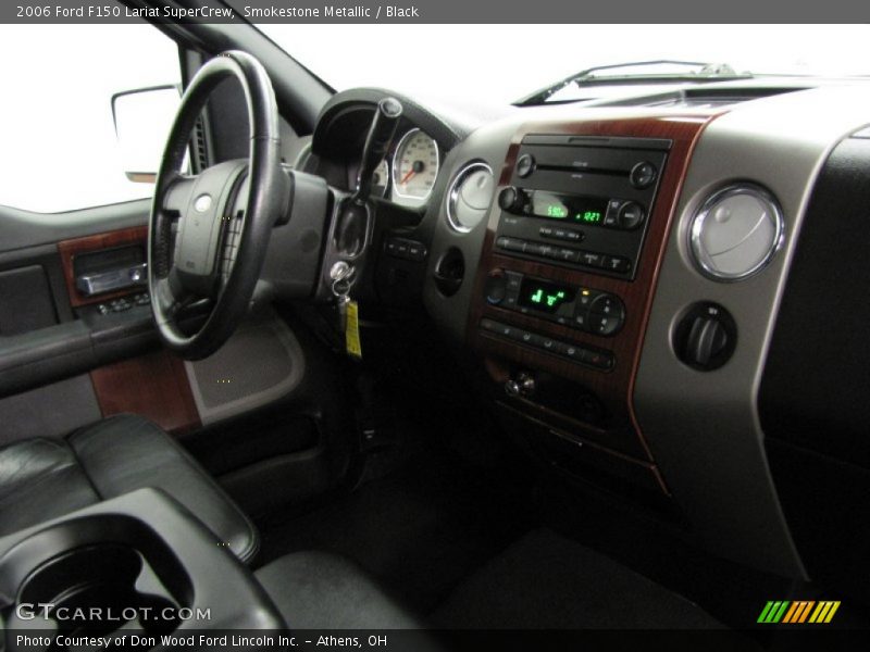 Smokestone Metallic / Black 2006 Ford F150 Lariat SuperCrew
