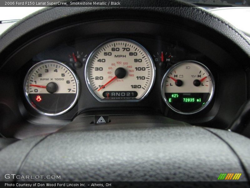 Smokestone Metallic / Black 2006 Ford F150 Lariat SuperCrew