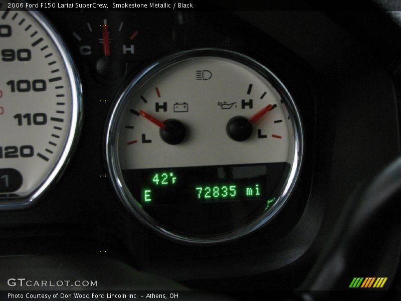 Smokestone Metallic / Black 2006 Ford F150 Lariat SuperCrew