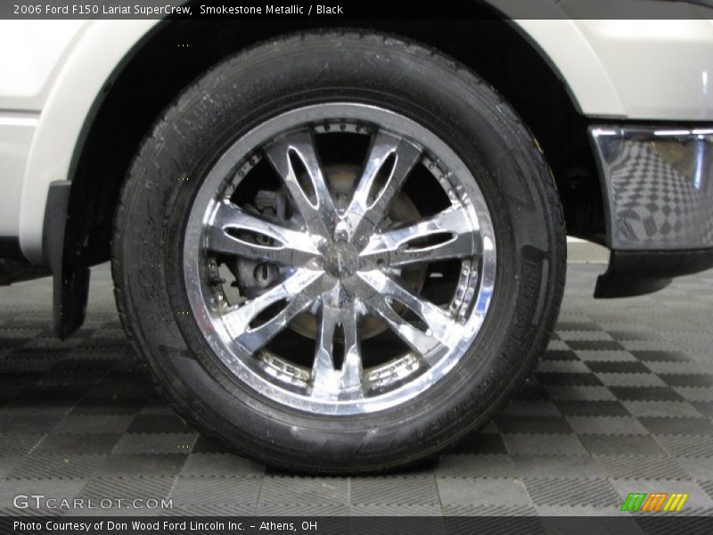 Smokestone Metallic / Black 2006 Ford F150 Lariat SuperCrew
