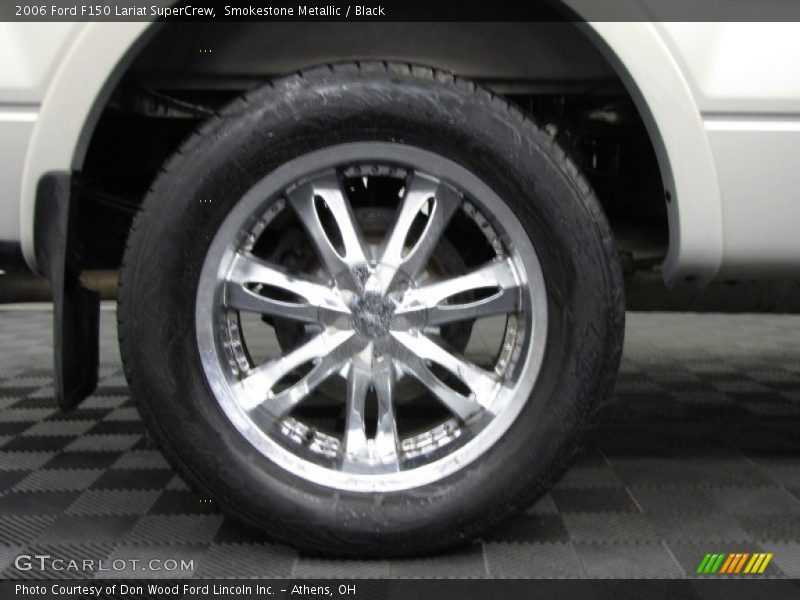 Smokestone Metallic / Black 2006 Ford F150 Lariat SuperCrew