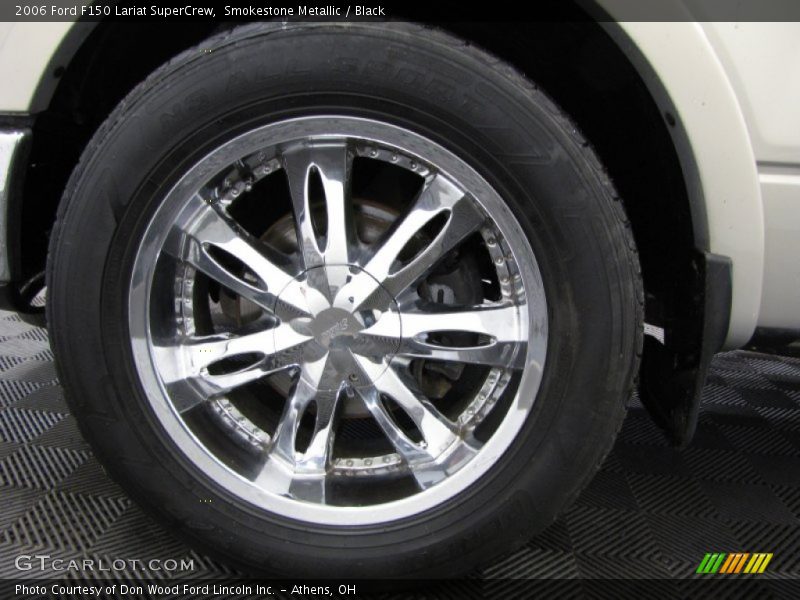 Smokestone Metallic / Black 2006 Ford F150 Lariat SuperCrew