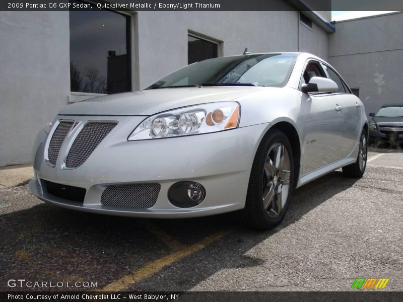 Quicksilver Metallic / Ebony/Light Titanium 2009 Pontiac G6 GXP Sedan