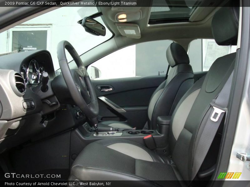 Quicksilver Metallic / Ebony/Light Titanium 2009 Pontiac G6 GXP Sedan
