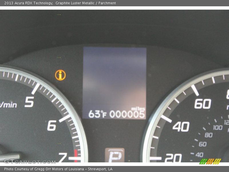 Graphite Luster Metallic / Parchment 2013 Acura RDX Technology