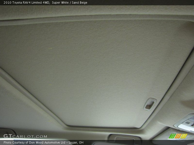 Super White / Sand Beige 2010 Toyota RAV4 Limited 4WD