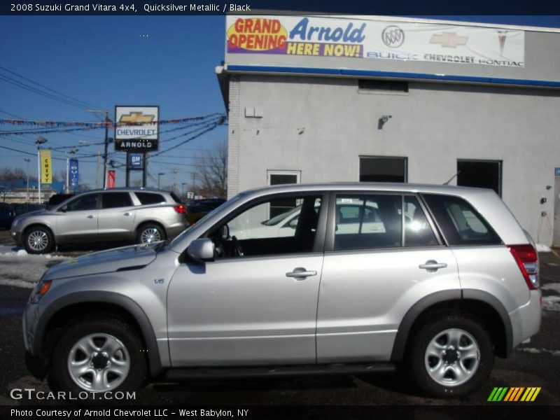 Quicksilver Metallic / Black 2008 Suzuki Grand Vitara 4x4