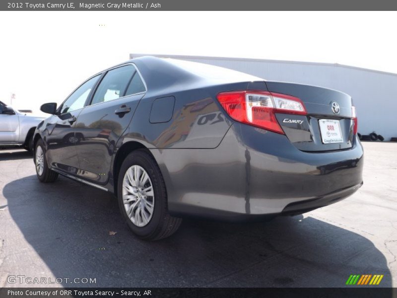 Magnetic Gray Metallic / Ash 2012 Toyota Camry LE