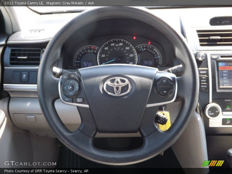 Magnetic Gray Metallic / Ash 2012 Toyota Camry LE