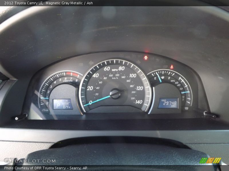 Magnetic Gray Metallic / Ash 2012 Toyota Camry LE