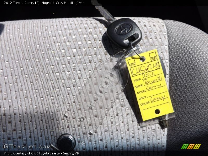 Magnetic Gray Metallic / Ash 2012 Toyota Camry LE