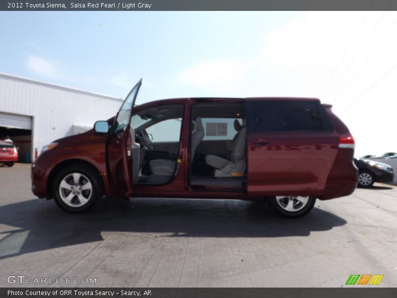 Salsa Red Pearl / Light Gray 2012 Toyota Sienna