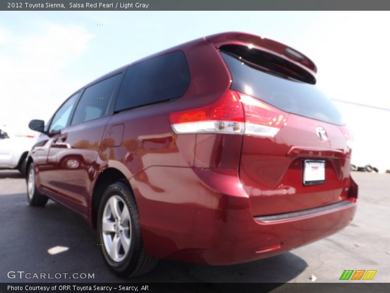 Salsa Red Pearl / Light Gray 2012 Toyota Sienna