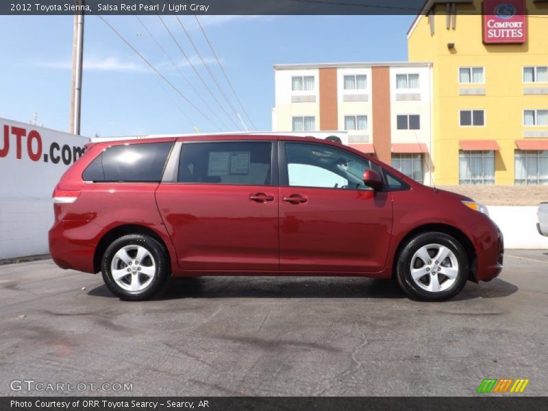 Salsa Red Pearl / Light Gray 2012 Toyota Sienna