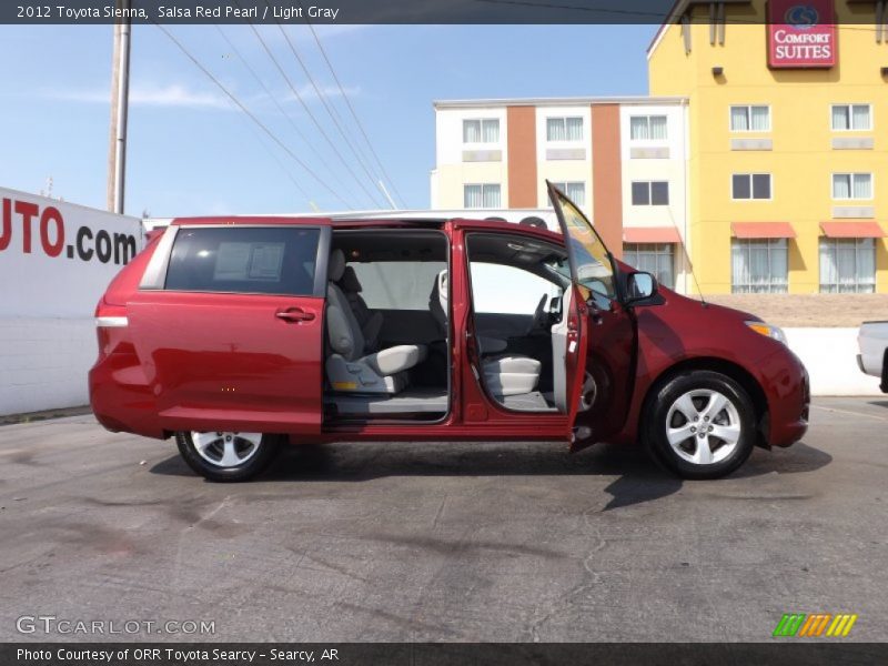 Salsa Red Pearl / Light Gray 2012 Toyota Sienna