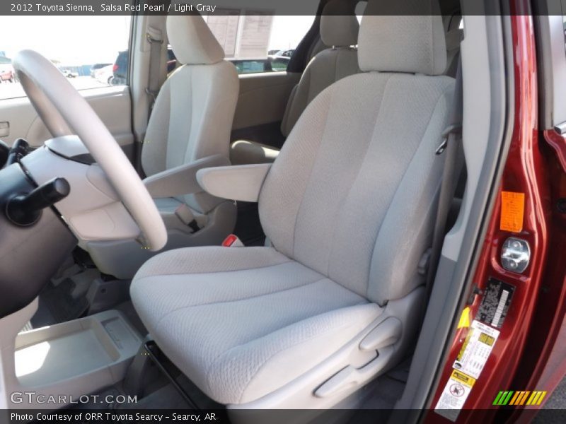 Salsa Red Pearl / Light Gray 2012 Toyota Sienna