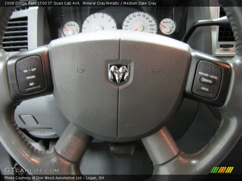 Mineral Gray Metallic / Medium Slate Gray 2008 Dodge Ram 1500 ST Quad Cab 4x4