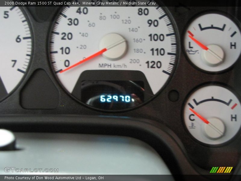 Mineral Gray Metallic / Medium Slate Gray 2008 Dodge Ram 1500 ST Quad Cab 4x4