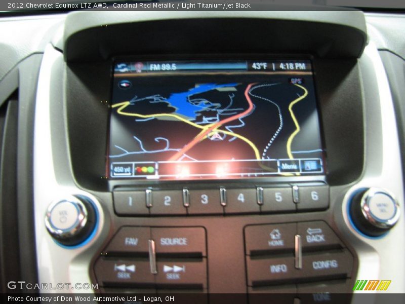 Navigation of 2012 Equinox LTZ AWD