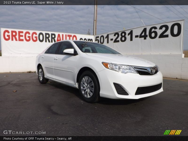 Super White / Ivory 2013 Toyota Camry LE
