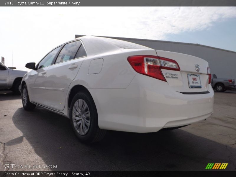 Super White / Ivory 2013 Toyota Camry LE