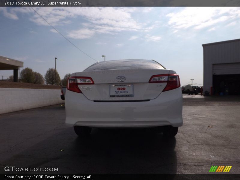 Super White / Ivory 2013 Toyota Camry LE