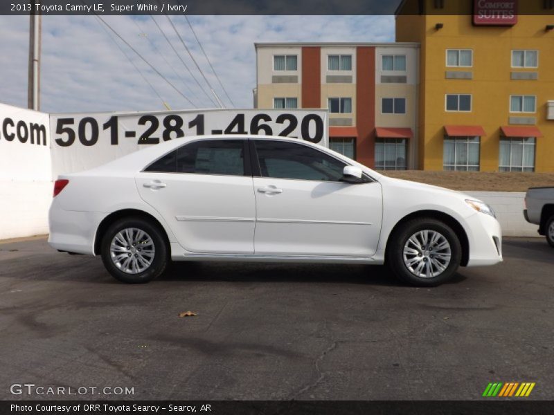 Super White / Ivory 2013 Toyota Camry LE