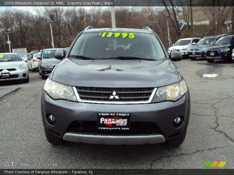 Graphite Gray Pearl / Black 2009 Mitsubishi Outlander SE 4WD