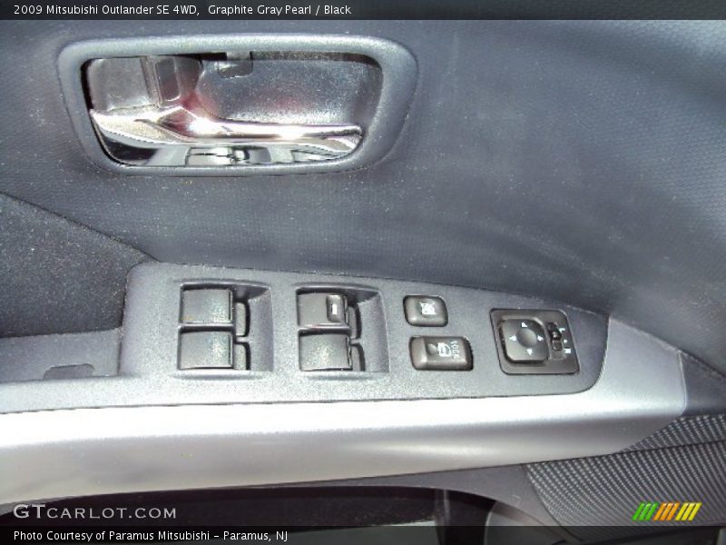 Graphite Gray Pearl / Black 2009 Mitsubishi Outlander SE 4WD